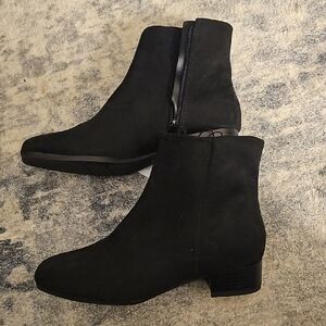 Time And Tru Womens Black Ankle Booties